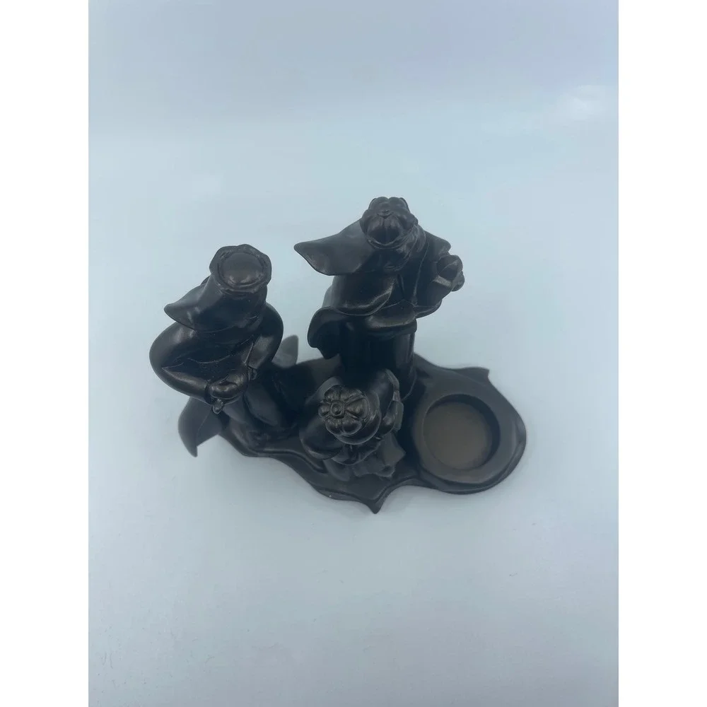 Three Wise Men‎ Magi Figurine Candle Holder Dark Bronze 6.5in STL